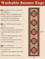 SERISSA Runner Rug for Hallways, Extra Long Boho Rug Ultra Soft Vintage - Image 2