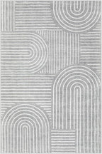 Lahome Abstract Washable Rugs, Soft Area Rugs 4x6 Non-Slip Grey Rug - Image 8