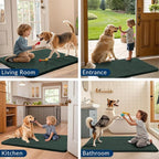Smiry Dog Door Mat for Muddy Paws 30x20, Absorbent Dirt Trapper, Non-Slip - Image 7