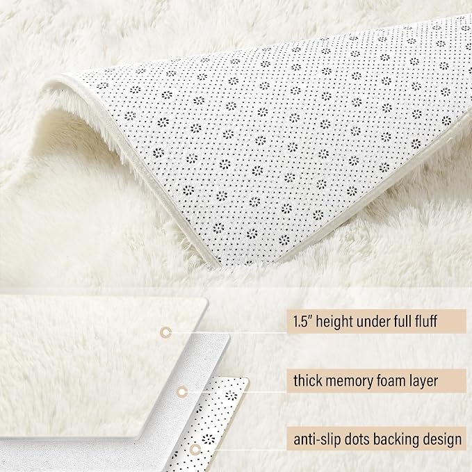 BENRON Soft Runner Rugs for Bedroom 2.6x8, Washable Long Runners for Hallway - Image 4
