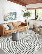 Lahome Abstract Washable 6x9 Rug, Soft Bedroom Rug by Lahome