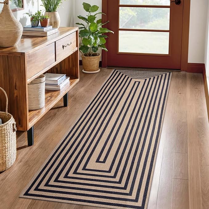 Tangsoo Easy Jute Rug 2x6 Washable Runner Rug - Image 2
