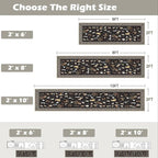 Floral Dog Hallway Runner Black Carpet Non-Slip, 2x10 Washable Rug Ultra-Thin - Image 2