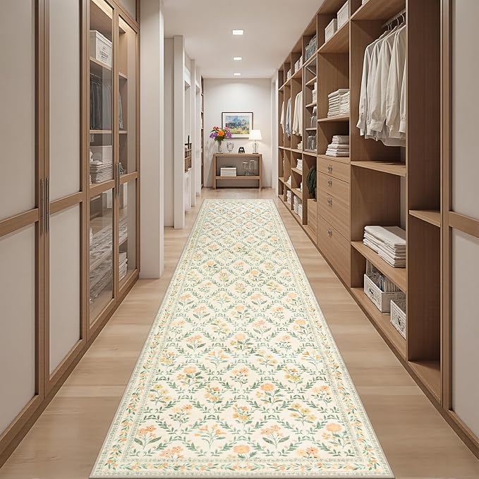 Runner Rug for Entryway: 2.6x14 Kitchen Rugs Non Slip Washable Ultra-Thin Soft - Image 5