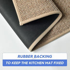 Artoid Mode Washable Non Slip Rubber Backing Kitchen Rugs Doormat, Absorbent - Image 4
