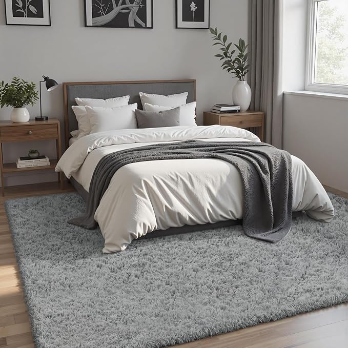 8x10 Area Rug for Living Room, Ultra Soft Fluffy Shag Rugs for Bedroom - Image 2