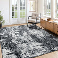 RELEANY Washable Area Rugs 4'x6' Non-Slip Modern Abstract Soft by RELEANY