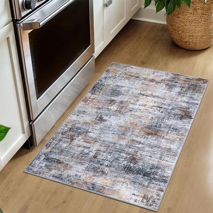 IOHOUZE Small Abstract Area Rug 2x3 Ft Entryway Rugs Washable Door Mat Indoor - Image 9