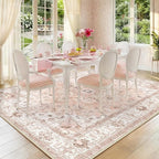 CAPALOCA Machine Washable Rugs Nursery Rug 5x8 Cute Girl Non Slip Low Pile - Image 9
