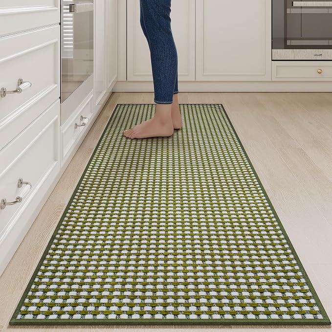 YDKGL Long Kitchen Runner Rugs Kitchen Mat Non Slip Washable, Super Absorbent by YDKGL