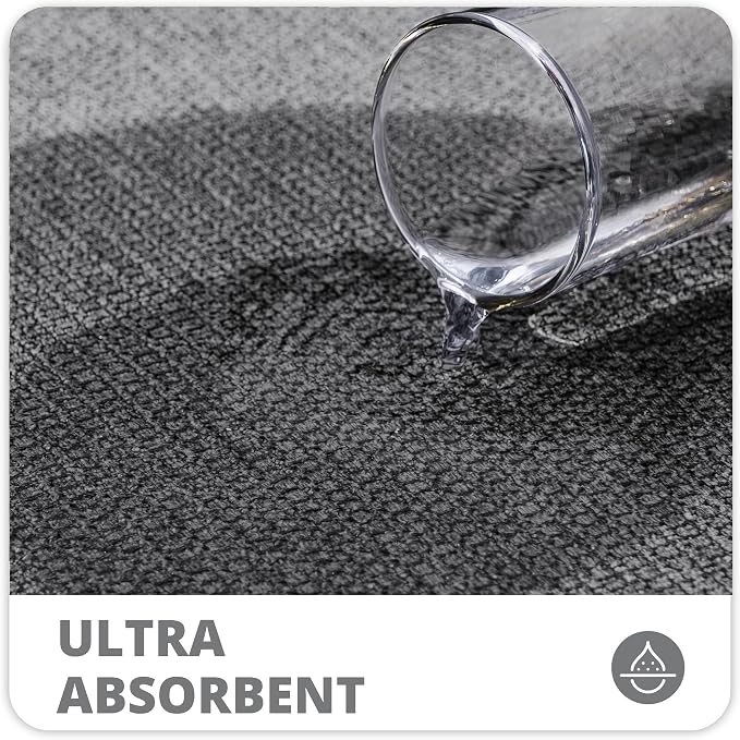 Bosap Bathroom Rugs Set 2 Pieces, Thin Bathroom Mats, Toilet Rugs, Quick Dry - Image 3
