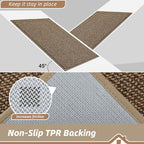 BEQHAUSE Dirt Trapper Door Mat 24" x 60", Non-Slip Washable Doormats Entrance - Image 6