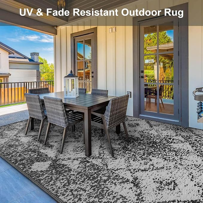 Outdoor Patio Plastic Straw Rug - Image 2