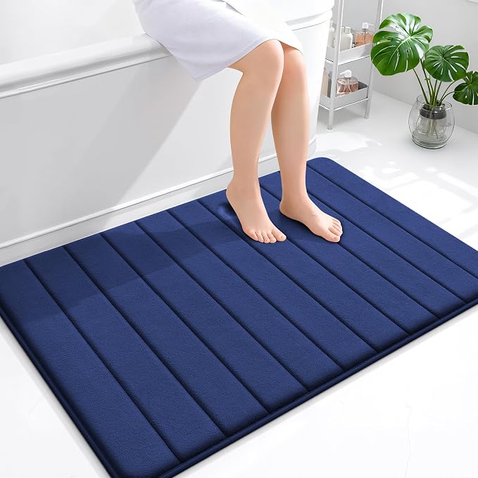 OLANLY Memory Foam Bath Mat 44x32, Super Soft Absorbent Bathroom Rugs, Quick Dry by OLANLY