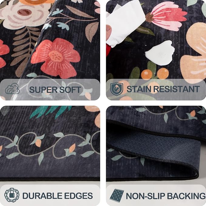 Washable 2' x 6' Runners for Hallways, Non Slip Long Floor Runner for Kitchen - Image 7