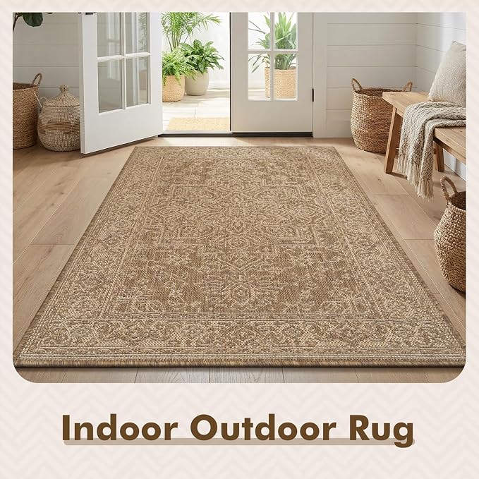 MontVoo-3x5 Outdoor Rug Porch Entryway Rug-Polypropylene Indoor Outdoor Rugs - Image 4