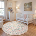 Wonnitar Washable Round Rugs 6ft, Boho Soft Ultra-Thin Circular Carpets - Image 8