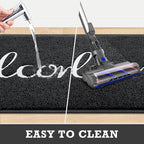 CozyBounty Black Door Mat Welcome Mats Outdoor Indoor Non-Slip Doormat - Image 4