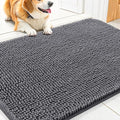Smiry Dog Door Mat for Muddy Paws 30x17, Absorbent Dirt Trapper, Non-Slip by Smiry