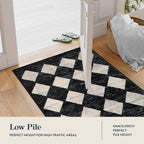 Lahome Zelie Checkered Washable Rug Runners - Image 8