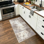 IOHOUZE Abstract Runner Rug 2x4 Ft Entryway Rugs Washable Door Mat Indoor - Image 2