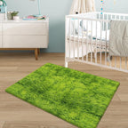 Soft Fluffy Tie Dyed Grass Green Shag Rug 2x3 Small Green Area Rug Carpet - Image 8