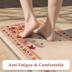 KIMODE Fall Kitchen Mats Cushioned Anti Fatigue 17"x47"+17"x29", Padded Kitchen - Image 5