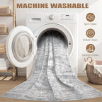 DMOYEST 2x3 Entryway Area Rug: Washable Neutral Modern Abstract Small Rug - Image 6
