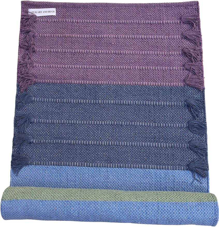 Jaipur art & Rugs Cotton Yoga Mat by JAIPURARTANDRUGS