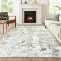 5x7 Area Rugs, Neutral Machine Washable Rugs by Carpelux
