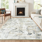 5x7 Area Rugs, Neutral Machine Washable Rugs by Carpelux