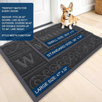 OLANLY Welcome Door Mat Indoor Outdoor Entrance, Heavy Duty Sturdy Front Door - Image 3