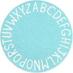 Topotdor Round Kids Play Rug Alphabet Nursery Area Rug Extra Large Soft by Topotdor