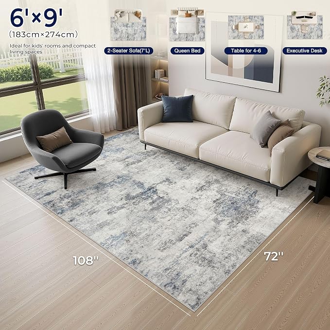 DMOYEST 6x9 Area Rug - Image 3