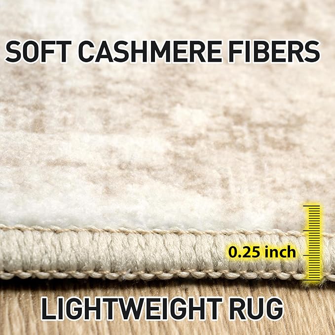 8x10 Area Rugs Washable Rug: Modern Abstract Living Room Rug Soft Anti-Skid - Image 7