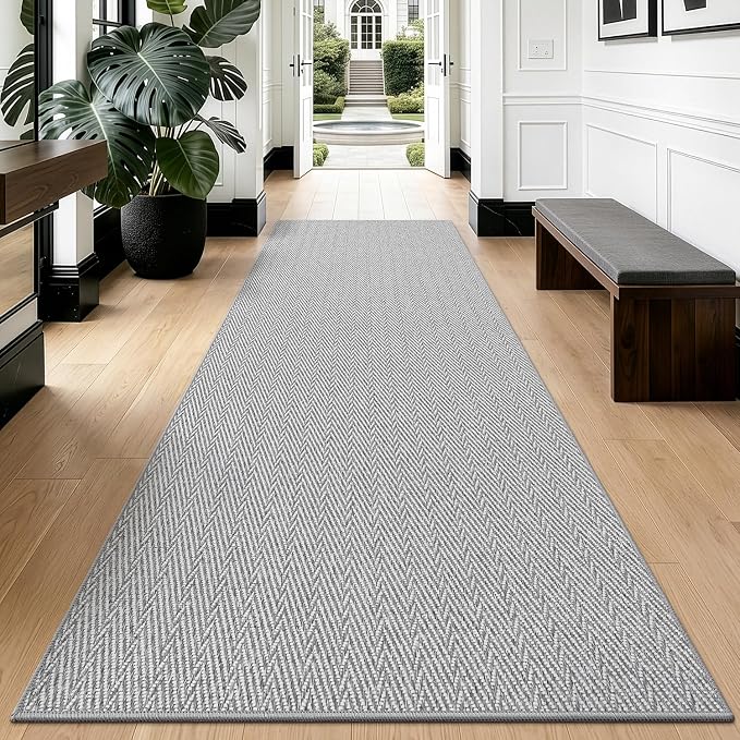 LUMI Ultra Thin Runner Rug for Hallway 2.7'x8', Non-Slip Entryway Rug by LUMI