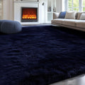 PAGISOFE Dark Navy Blue Rugs for Living Room 5x7 Ft, Plush Area Rugs for Bedroom by PAGISOFE