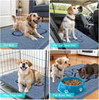 OLANLY Dog Door Mat for Muddy Paws 30x20, Paw Print Design, Absorbs Moisture - Image 7