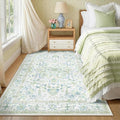 CAPALOCA Machine Washable Rugs Nursery Rug 3x5 Cute Girl Non Slip Low Pile by CAPALOCA