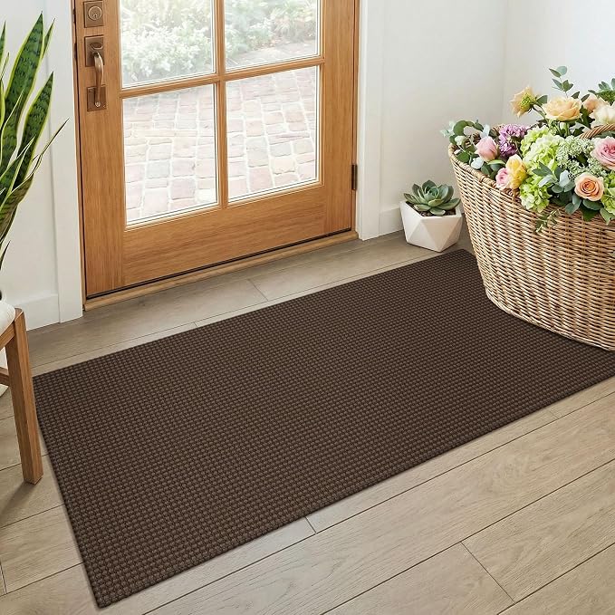 KOZYFLY 2x4 Entry Runner Rug, Small Washable Runners by KOZYFLY