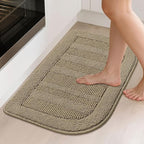 BEQHAUSE 30x18 Inch Kitchen Rug Mat Durable Kitchen Rugs Non-Slip Washable - Image 2