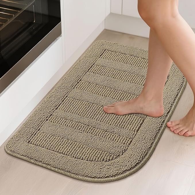 BEQHAUSE 30x18 Inch Kitchen Rug Mat Durable Kitchen Rugs Non-Slip Washable - Image 2