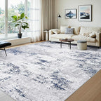 Area Rugs 8x10 Living Room: Large Modern Abstract Washable Rug Soft Anti-Skid - Image 2