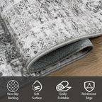 5x7 Area Rugs for Living Room Rug Washable: Abstract Rug for Dining Room - Image 4