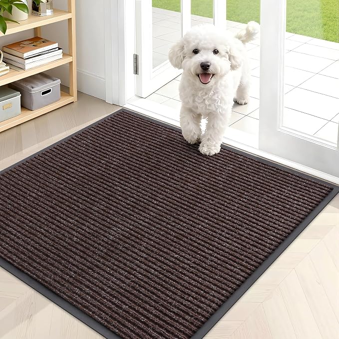 OLANLY Front Door Mat Indoor Outdoor Entrance, Waterproof Heavy Duty Doormat by OLANLY