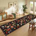 RELEANY Floral 2x10 Area Rugs Washable Print Boho Cute Carpet Non Slip Flower - Image 2