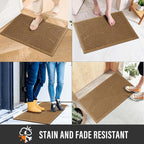HIYARD Sturdy Front Door Mat, Absorbent Muddy Dirt Resist Welcome Door Mats - Image 4