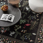 Washable Area Rugs for Living Room: 5x7 Bedroom Rug Vintage Rugs Stain - Image 3