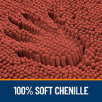 OLANLY Large Bathroom Rugs 59x35, Soft Absorbent Chenille Bath Rugs, Rubber - Image 3
