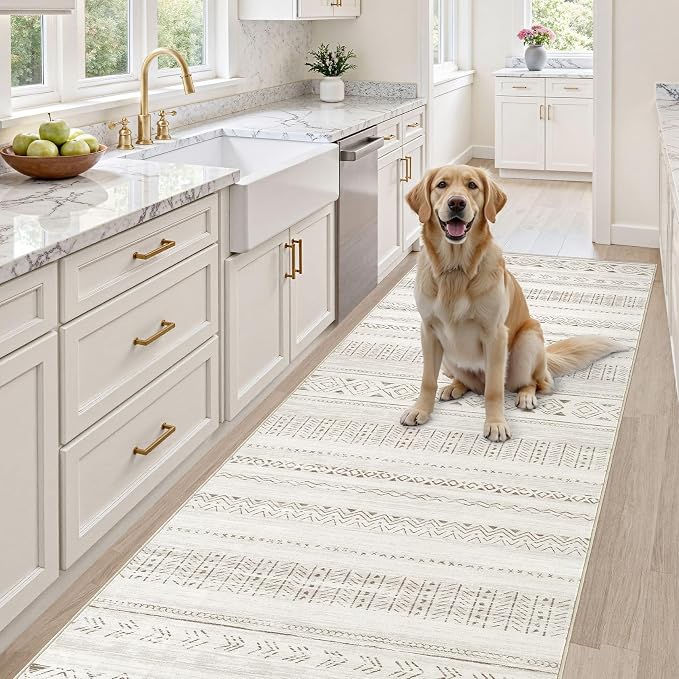 cotiled Hallway 3x12 Runner Rugs: Washable Boho Rugs - Image 5